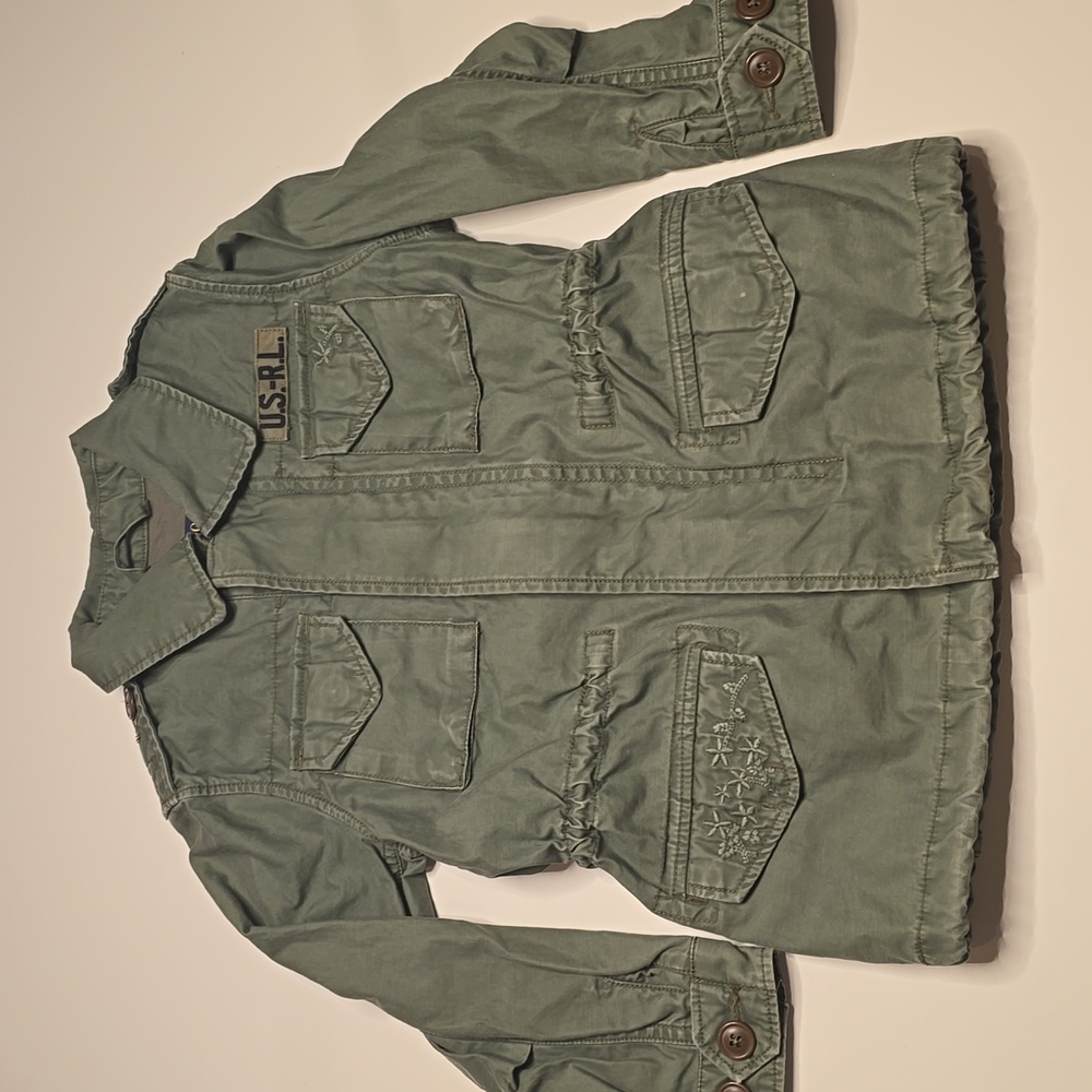 Polo Ralph Lauren Cotton Twill Surplus Military Style Jacket Girls Size 4